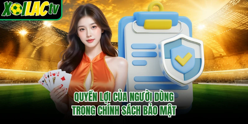Quyền lợi của người dùng trong chính sách bảo mật